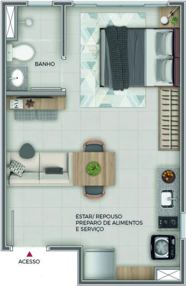 Apartamento, 1 quarto, 43 m² - Foto 13