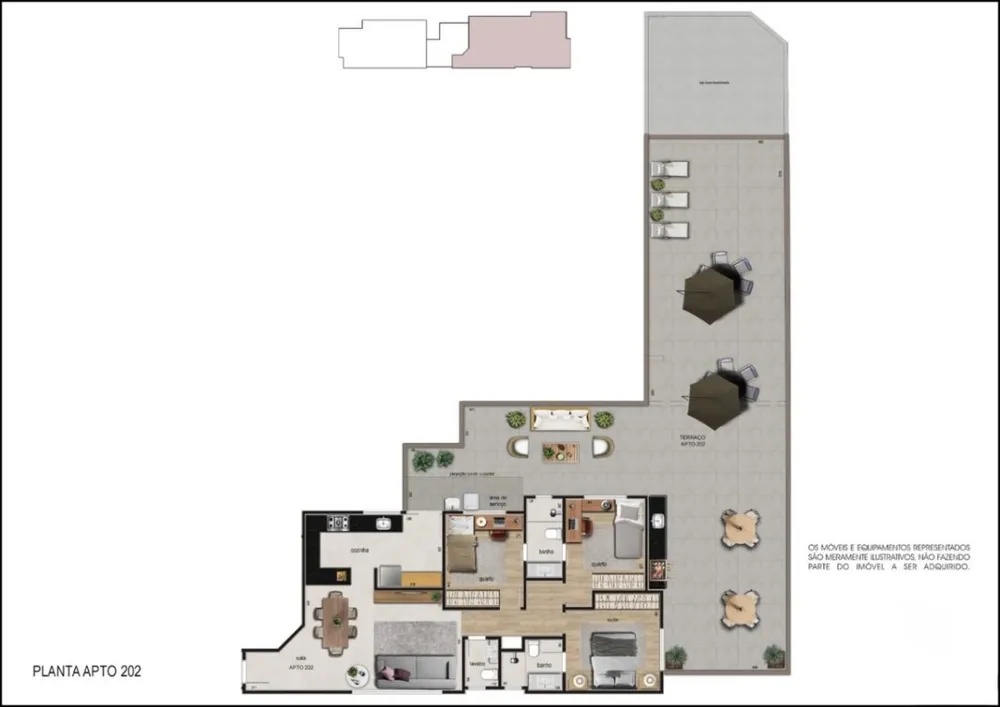 Apartamento, 3 quartos, 90 m² - Foto 2