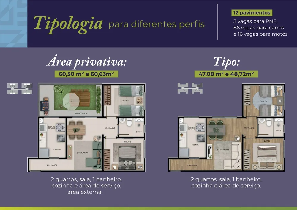 Apartamento, 2 quartos, 45 m² - Foto 6