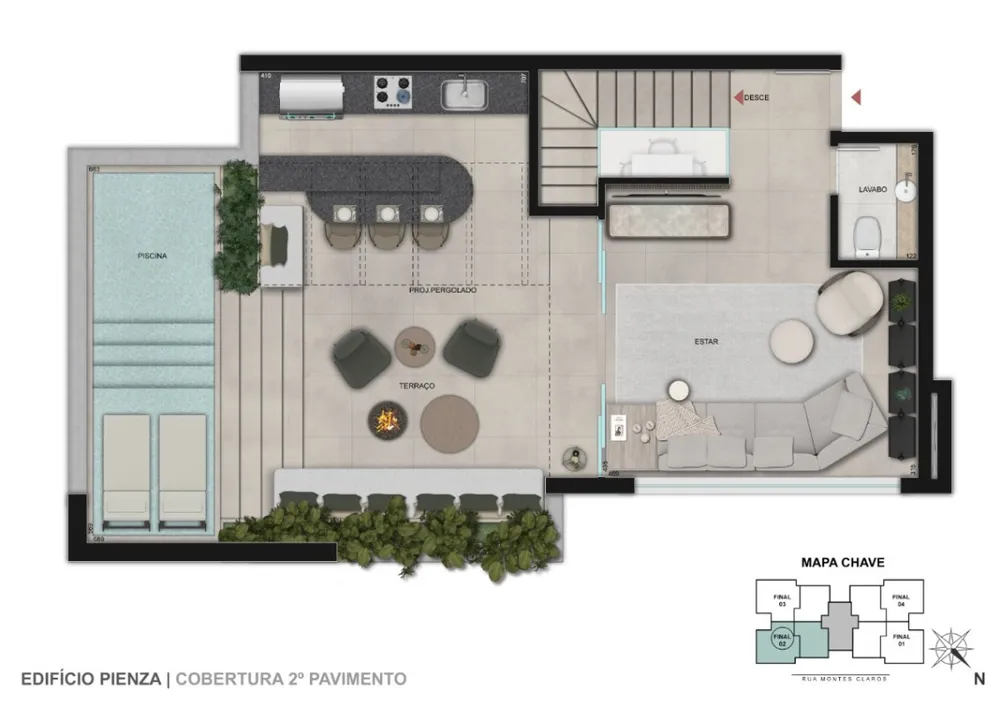 Cobertura, 3 quartos, 173 m² - Foto 4