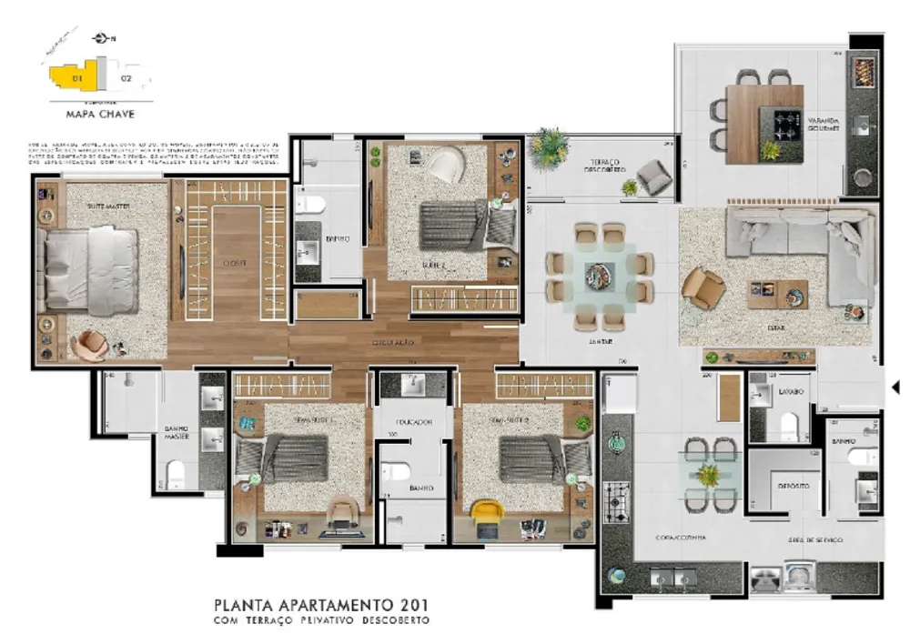 Apartamento, 4 quartos, 143 m² - Foto 8