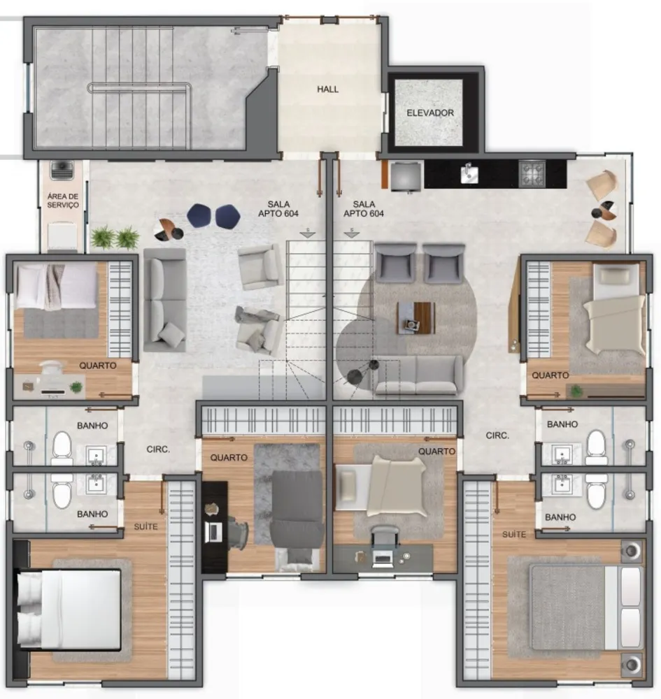 Cobertura, 3 quartos, 126 m² - Foto 22