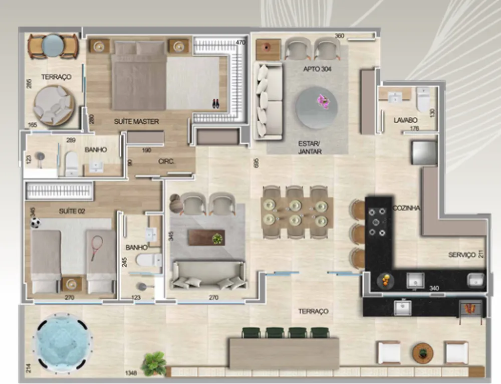 Apartamento, 3 quartos, 132 m² - Foto 2