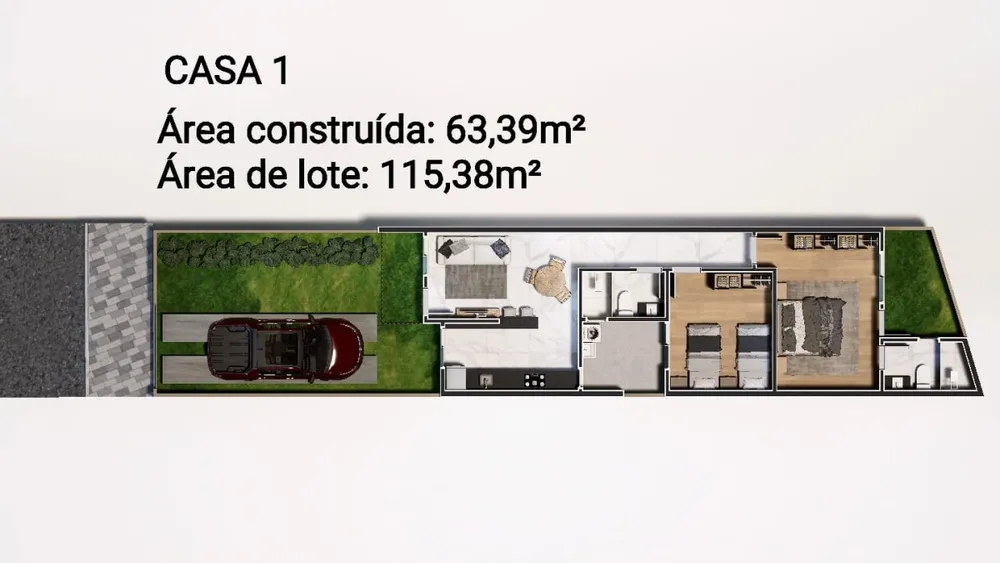 Casa, 2 quartos, 64 m² - Foto 4