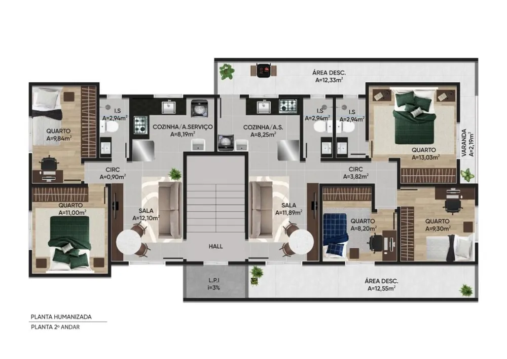 Apartamento, 2 quartos, 39 m² - Foto 4