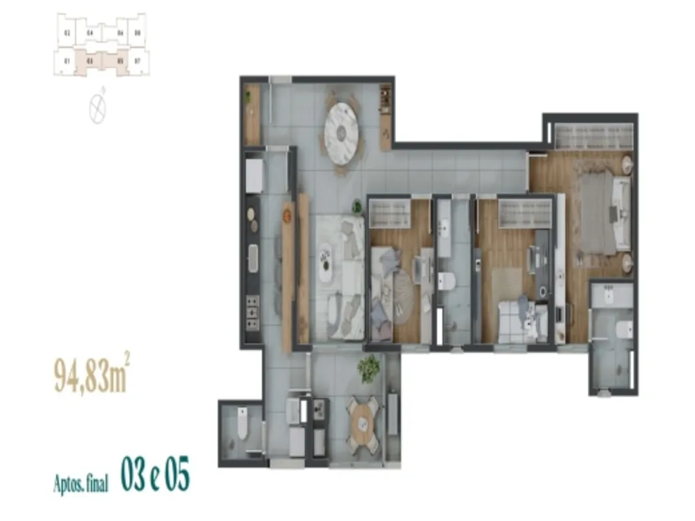 Apartamento, 3 quartos, 90 m² - Foto 18
