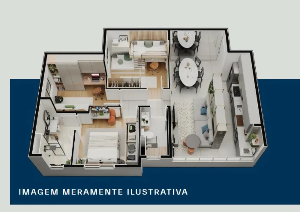 Apartamento, 3 quartos, 59 m² - Foto 4
