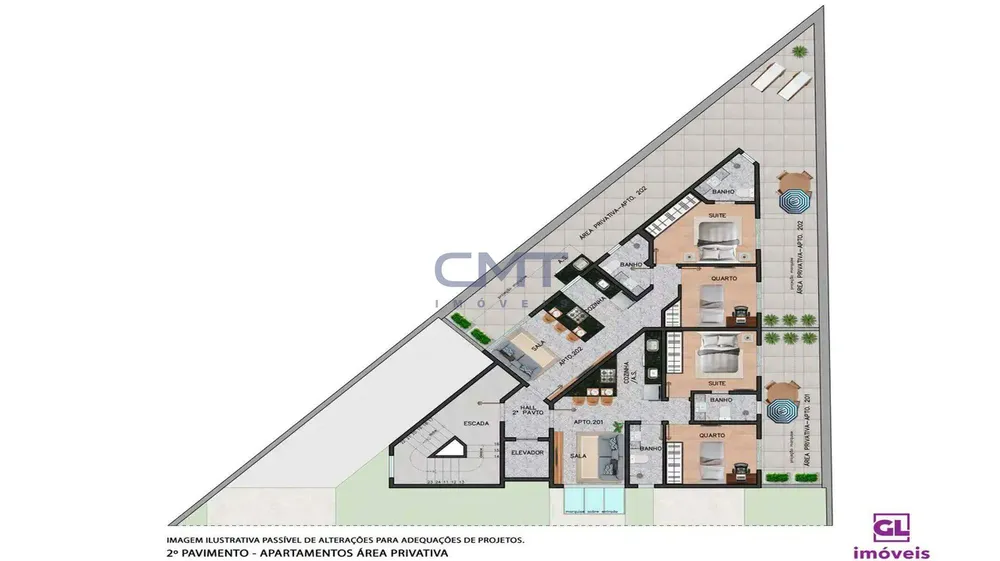 Apartamento, 1 quarto, 58 m² - Foto 2