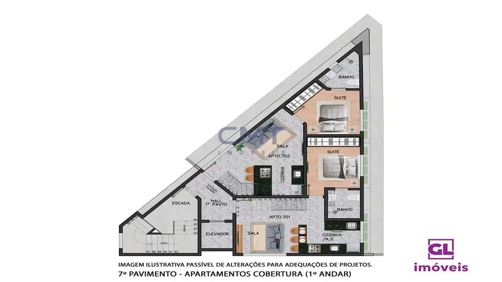 Apartamento, 1 quarto, 58 m² - Foto 4