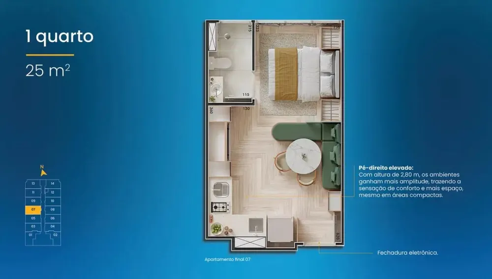 Flat/Apart Hotel, 1 quarto, 25 m² - Foto 6