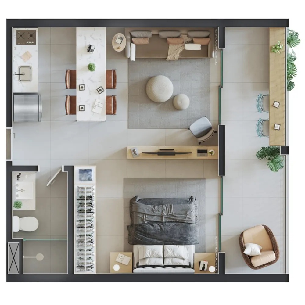 Kitnet-Studio, 40 m² - Foto 18