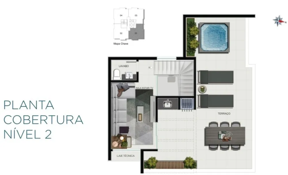 Cobertura, 2 quartos, 80 m² - Foto 10