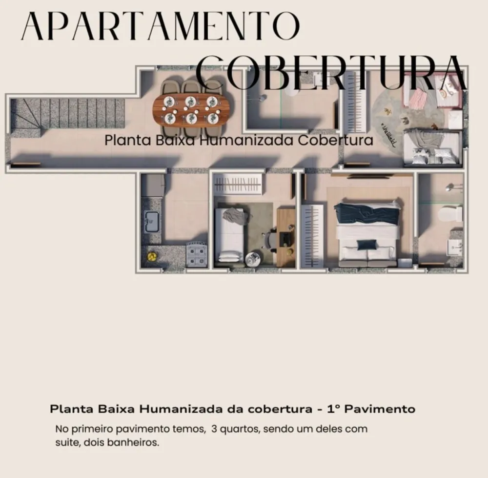 Cobertura, 3 quartos, 111 m² - Foto 1