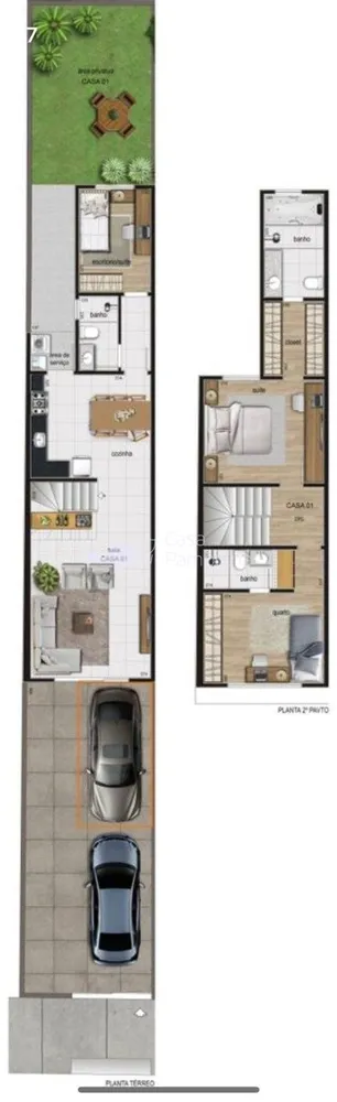 Casa, 3 quartos, 120 m² - Foto 1