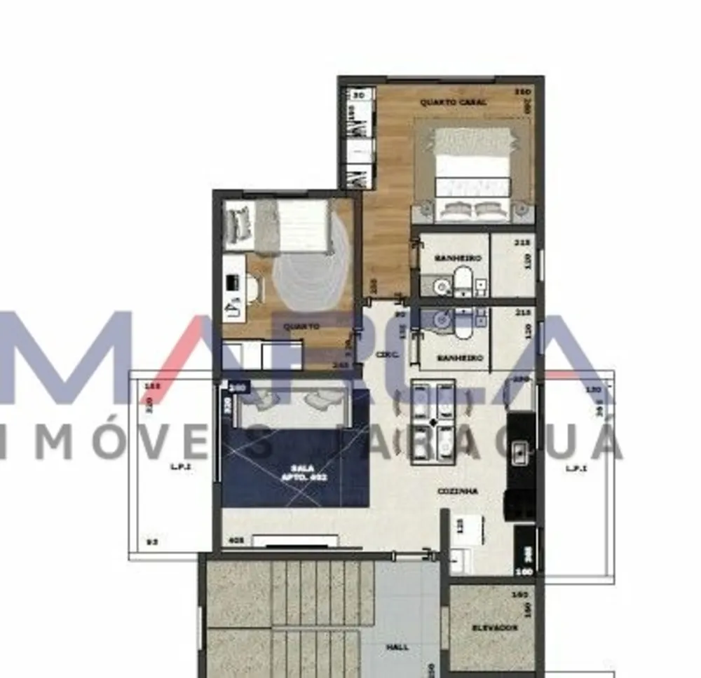Apartamento, 2 quartos, 61 m² - Foto 6