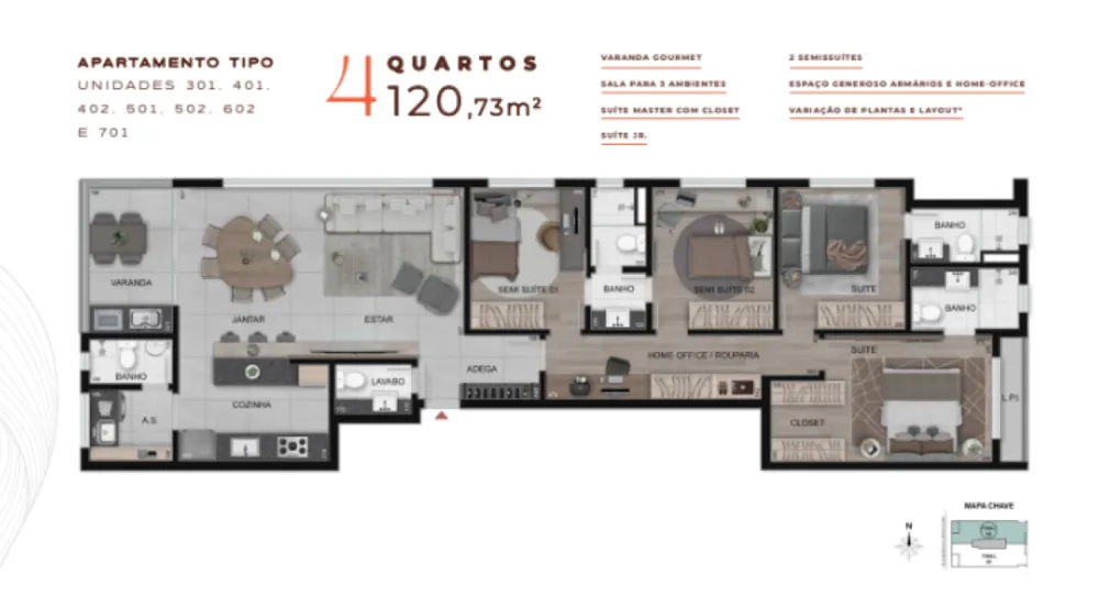 Cobertura, 4 quartos, 221 m² - Foto 7