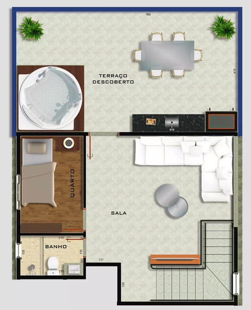 Apartamento à venda com 2 quartos, 120m² - Foto 3