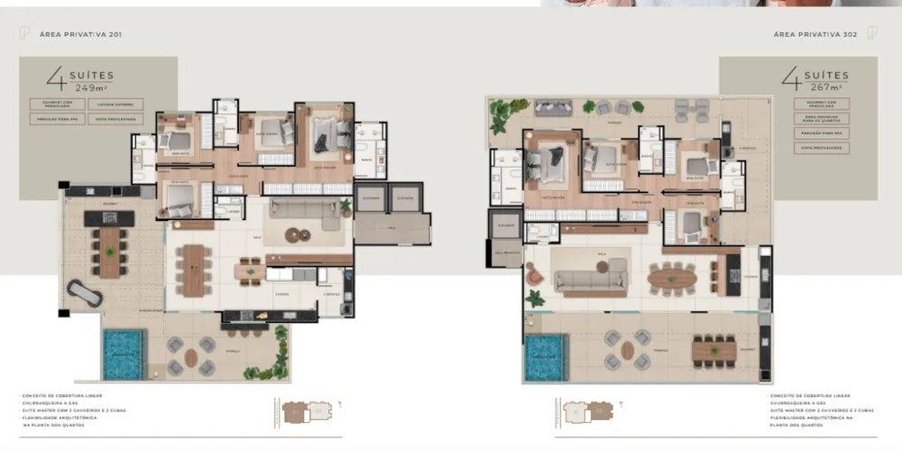Cobertura, 4 quartos, 312 m² - Foto 6