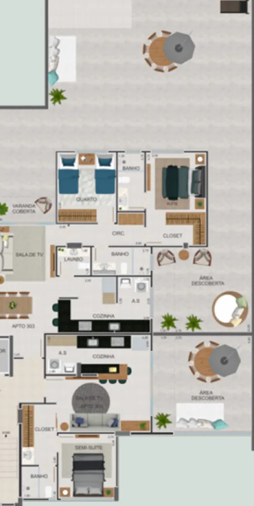 Apartamento, 3 quartos, 205 m² - Foto 2