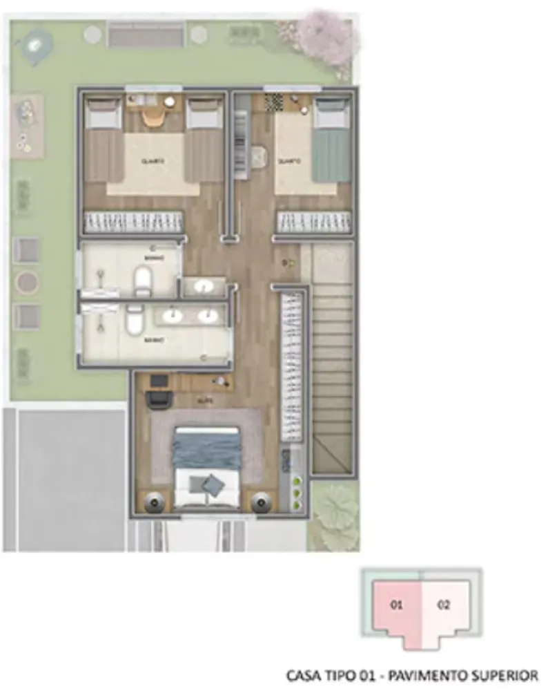 Casa de Condomínio, 3 quartos - Foto 6