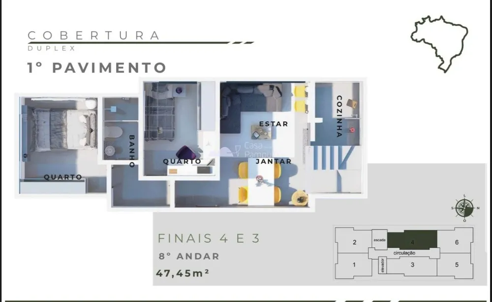 Apartamento, 2 quartos, 90 m² - Foto 2
