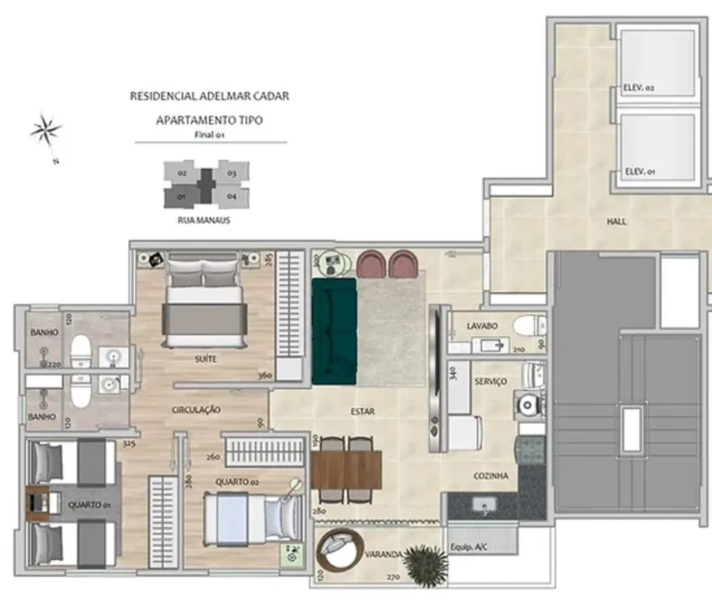 Apartamento, 3 quartos, 75 m² - Foto 4