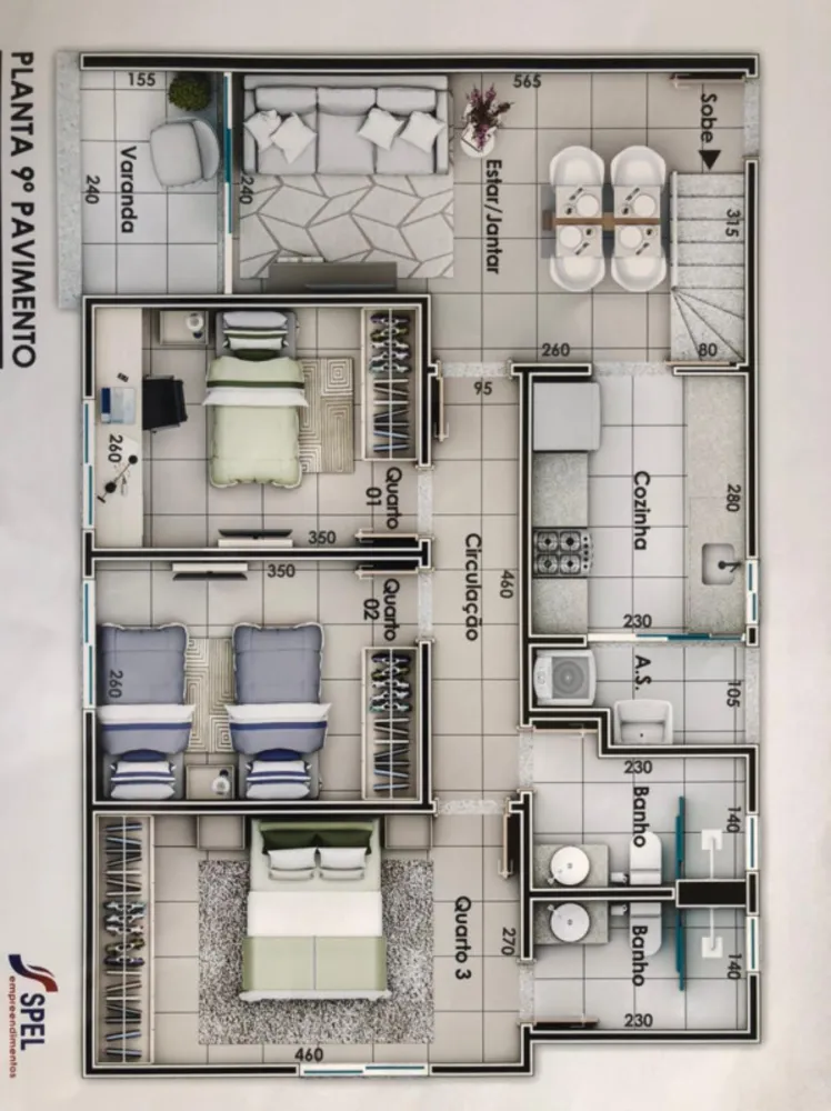 Cobertura, 3 quartos, 190 m² - Foto 5
