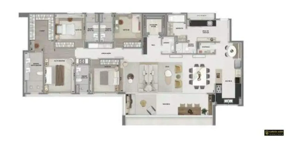 Apartamento, 4 quartos, 202 m² - Foto 13