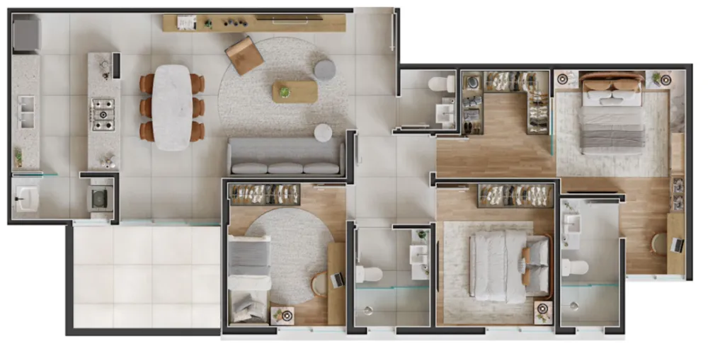 Apartamento, 3 quartos, 96 m² - Foto 8