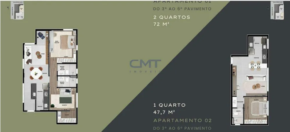 Apartamento, 1 quarto, 48 m² - Foto 7