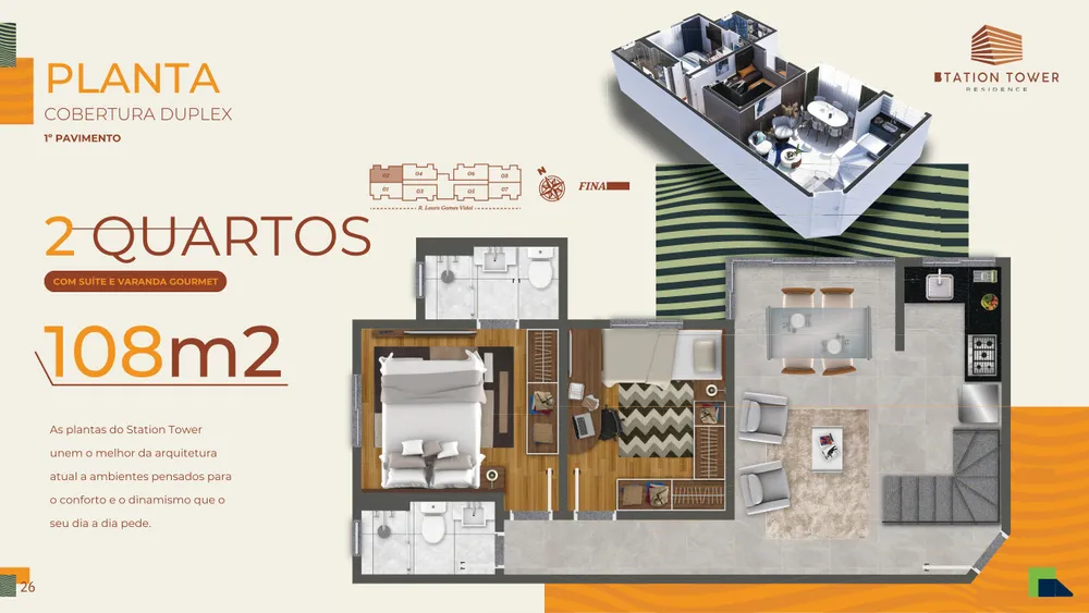 Cobertura, 2 quartos, 103 m² - Foto 4