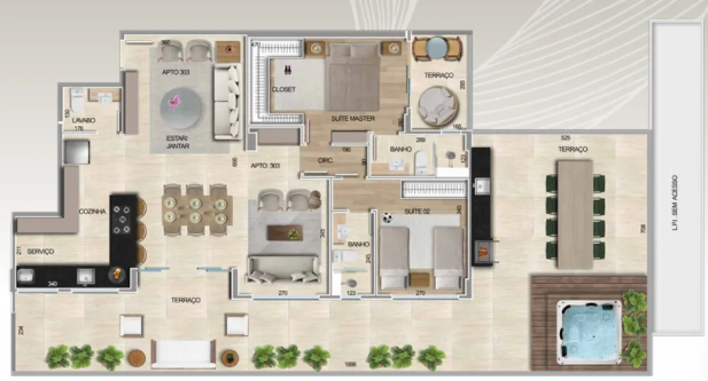 Apartamento, 3 quartos, 172 m² - Foto 9