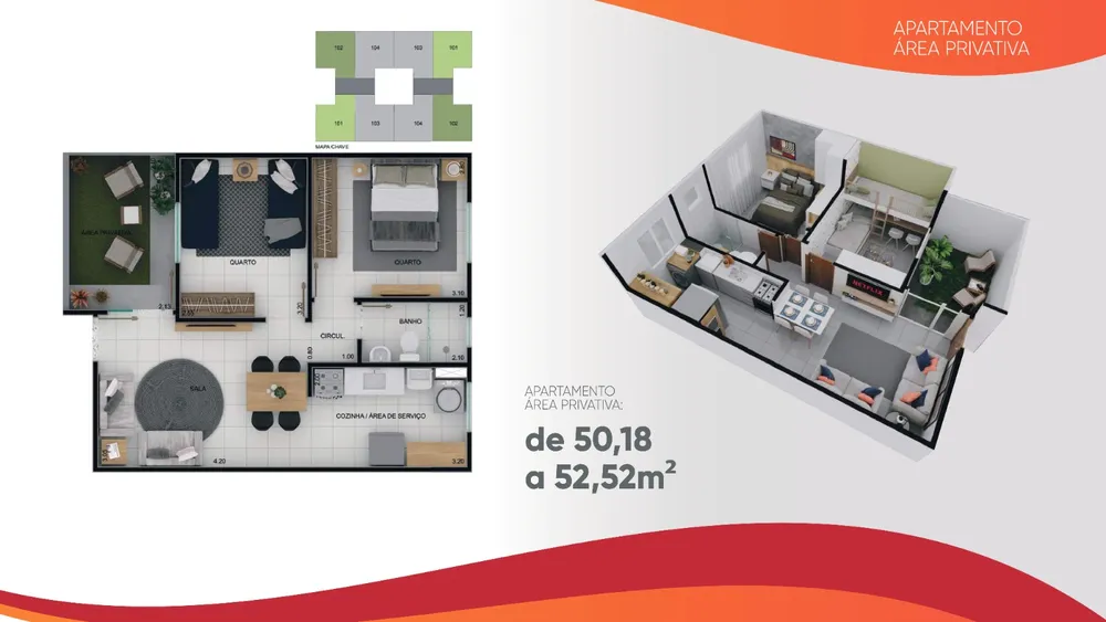 Apartamento, 2 quartos, 44 m² - Foto 7