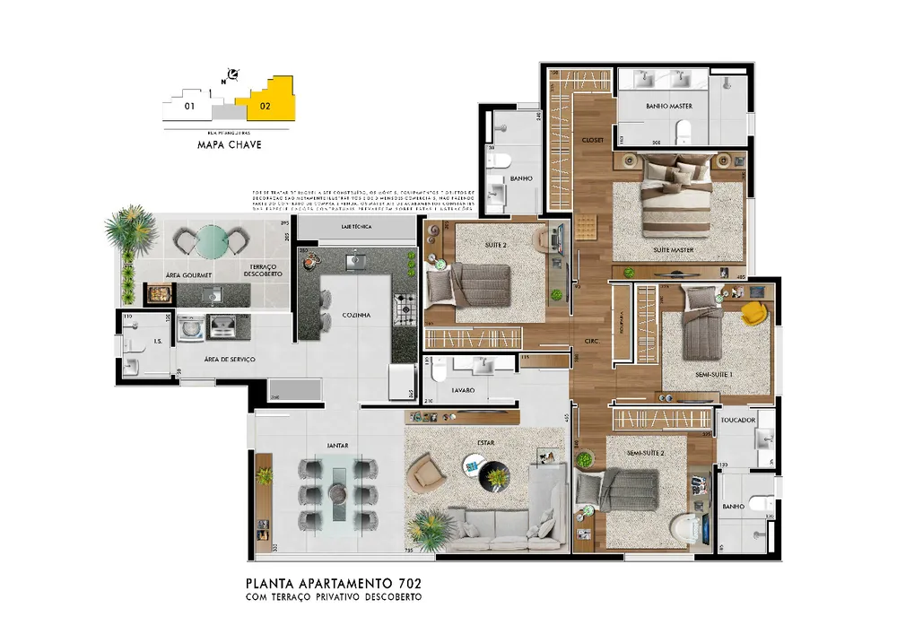 Cobertura, 3 quartos, 182 m² - Foto 5