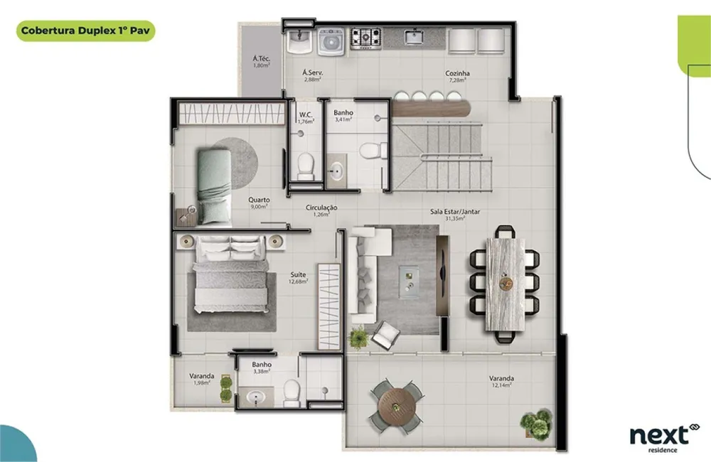 Apartamento, 3 quartos, 96 m² - Foto 20