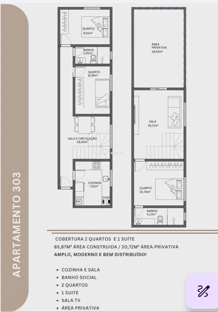 Apartamento, 2 quartos, 70 m² - Foto 5