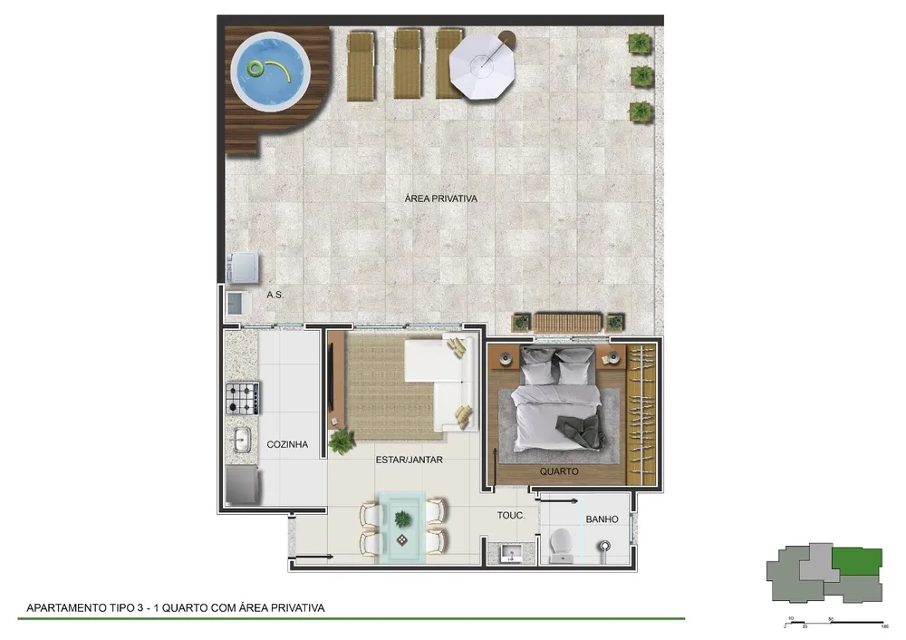 Apartamento, 1 quarto, 85 m² - Foto 2