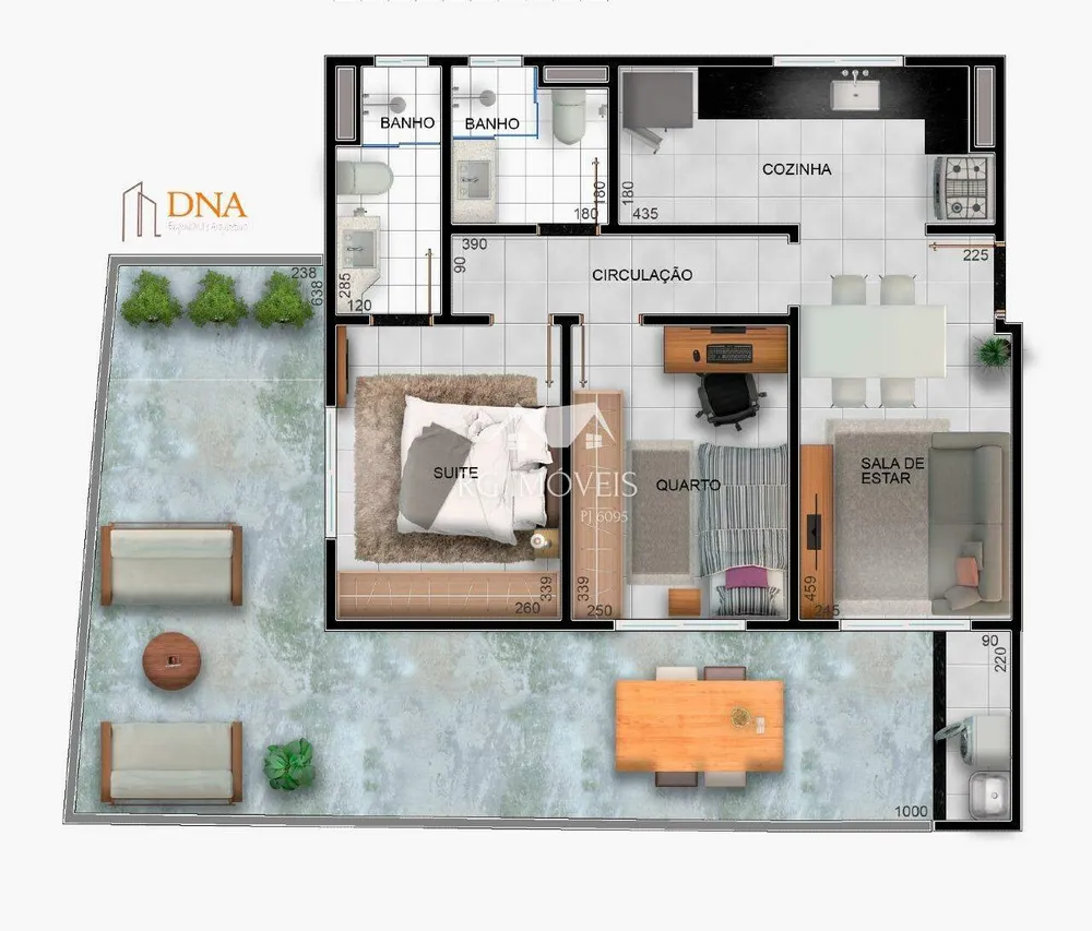 Apartamento, 2 quartos, 53 m² - Foto 3