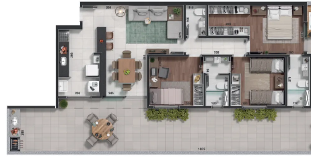 Apartamento, 3 quartos, 77 m² - Foto 2