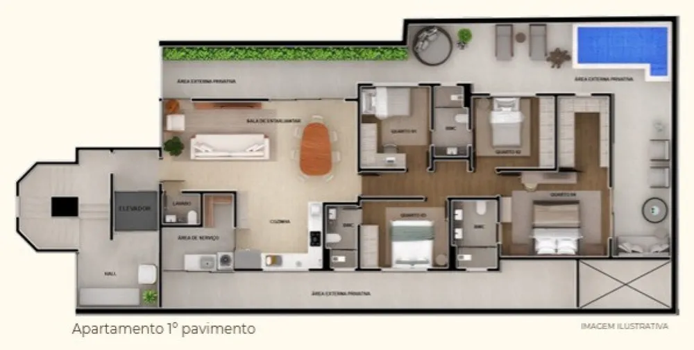 Apartamento, 4 quartos, 216 m² - Foto 6