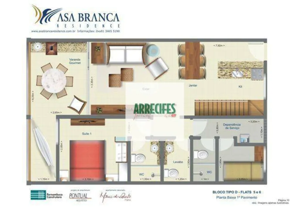 Flat/Apart Hotel, 3 quartos, 107 m² - Foto 9