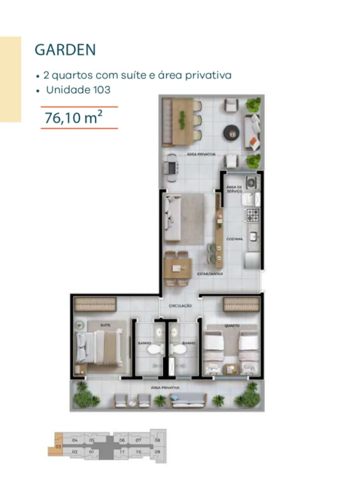 Apartamento, 2 quartos, 56 m² - Foto 16