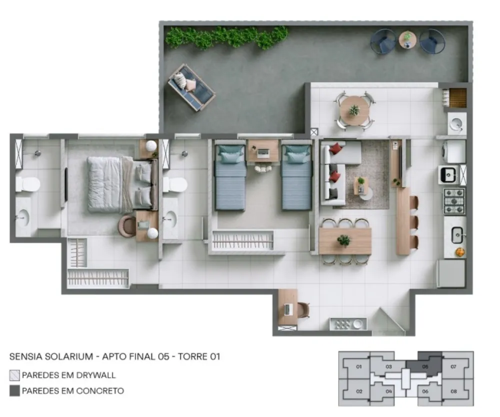 Apartamento, 2 quartos, 54 m² - Foto 1