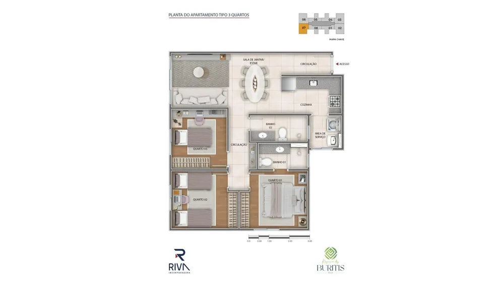 Apartamento, 3 quartos, 67 m² - Foto 2