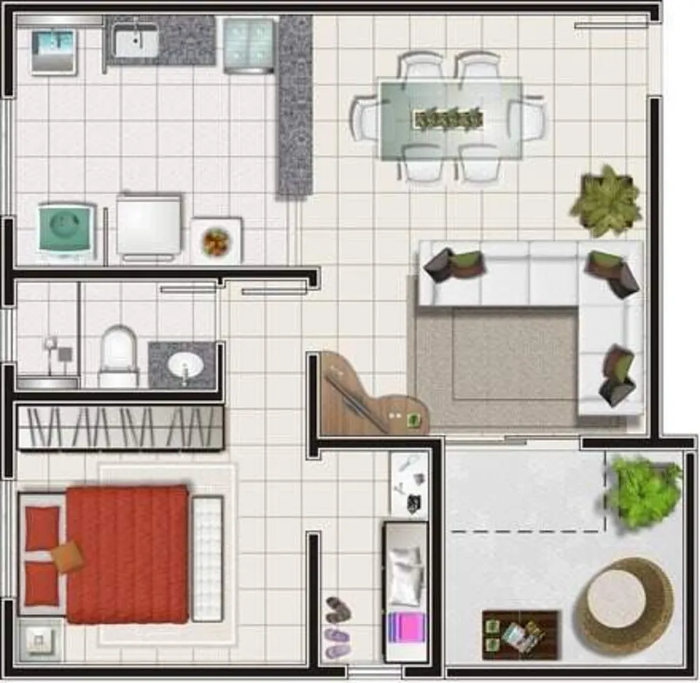 Apartamento, 1 quarto, 51 m² - Foto 8
