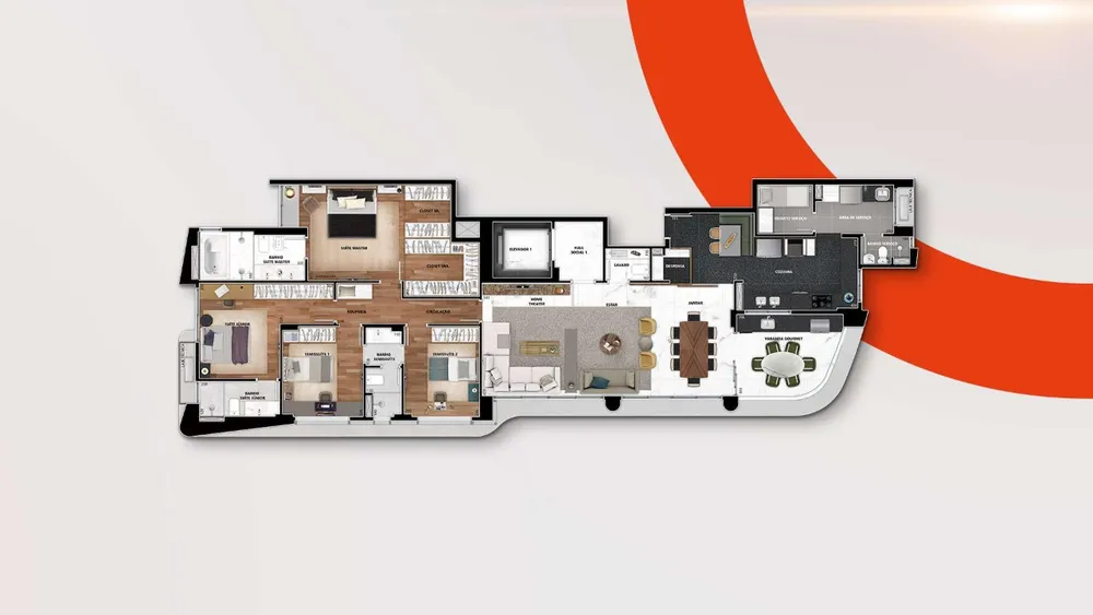 Apartamento, 4 quartos, 182 m² - Foto 11