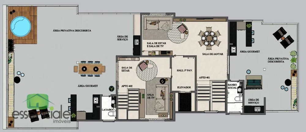Apartamento, 3 quartos, 68 m² - Foto 3