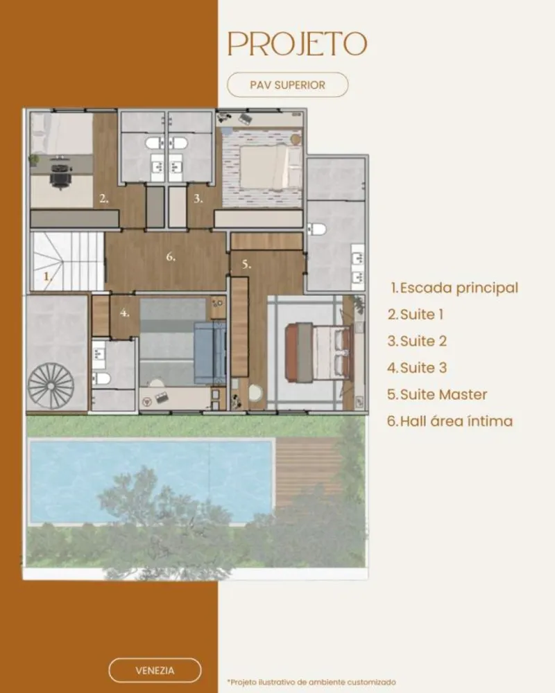 Casa de Condomínio, 4 quartos - Foto 6
