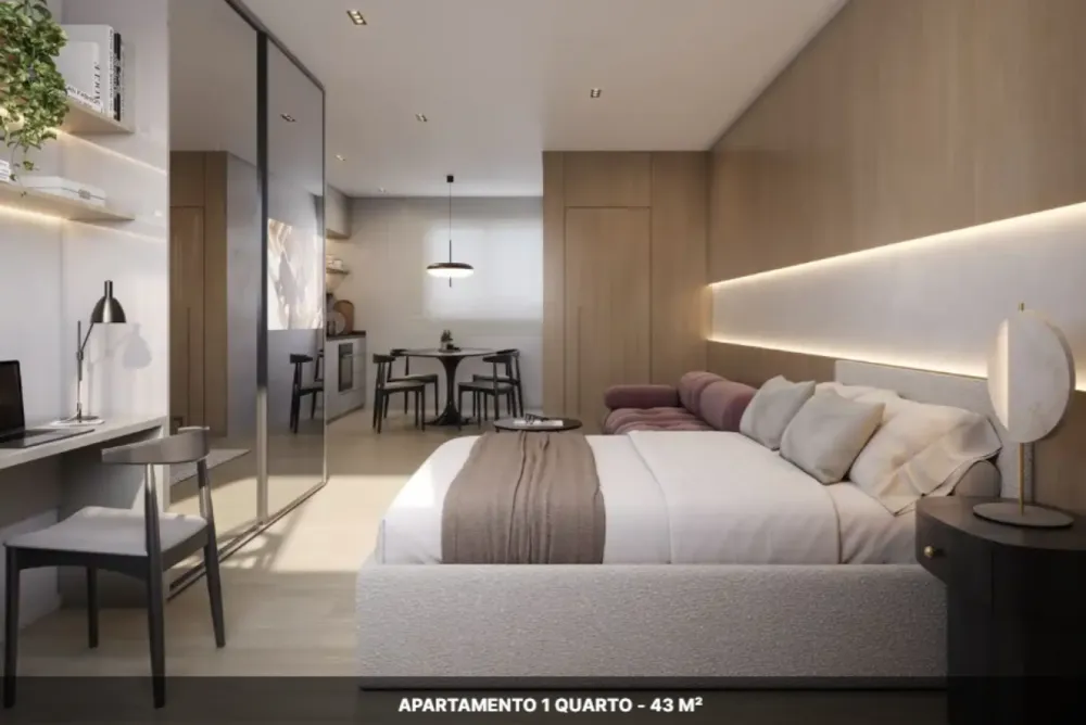 Apartamento, 1 quarto, 43 m² - Foto 3