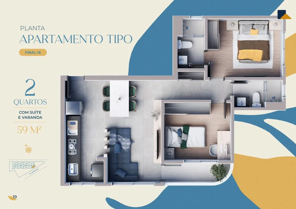 Apartamento, 2 quartos, 55 m² - Foto 20